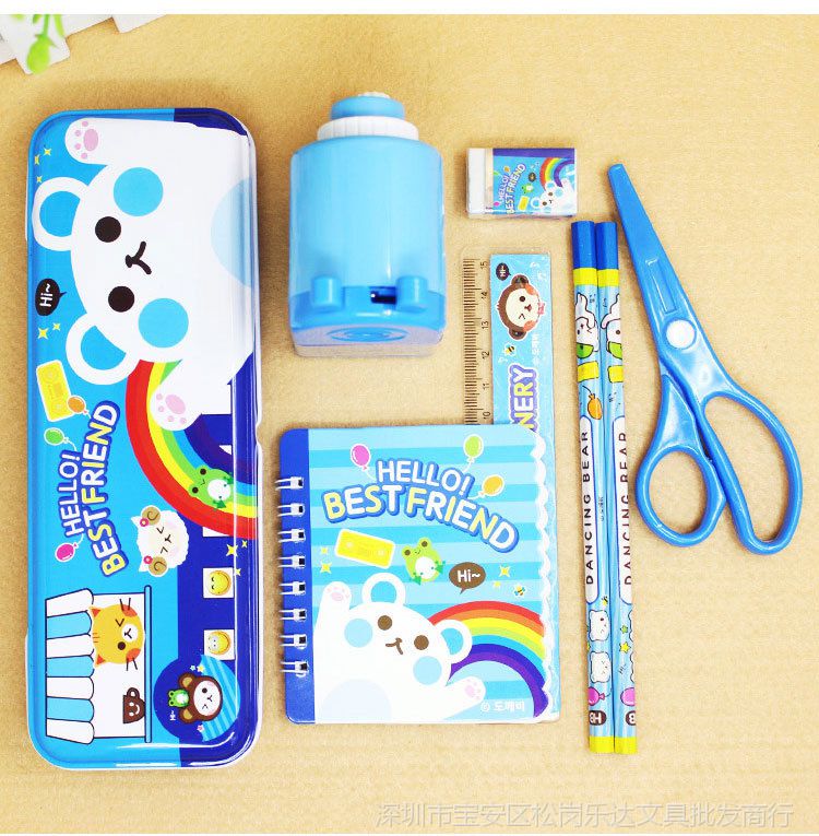 韓版卡通文具套裝 點(diǎn)亮學(xué)習(xí)樂(lè)趣，傳遞生日祝福